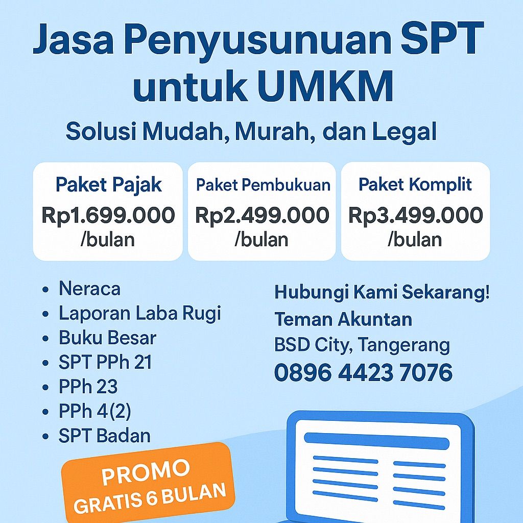Jasa Penyusunan SPT untuk UMKM - Teman Akuntan